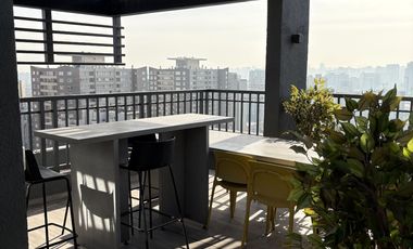 Departamento Nuevo 1d 1b En Ñuñoa Con Terraza Y Vista
