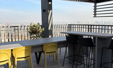 Departamento Nuevo 1d 1b En Ñuñoa Con Terraza Y Vista