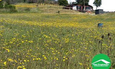 Parcela con Casa en Quillón con vista panorámica al valle, apta Proyecto Turísitico