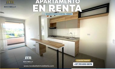 SE ARRIENDA APARTAMENTO EN SENDEROS DE SAN SILVESTRE - PEREIRA