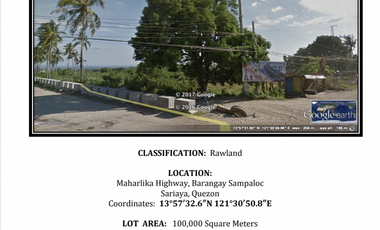 10 HECTARES RAW LAND FOR SALE IN SARIAYA QUEZON!