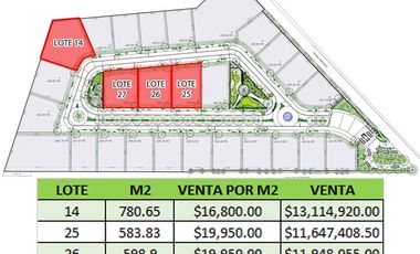 Lotes en venta Fraccionamiento El Refugio - Camino a San Martinito