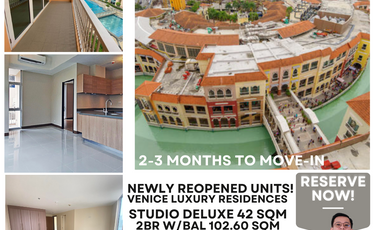 NEWLY REOPENED UNIT IN VENICE RESIDENCES MCKINLEY - 150K DP TO MOVE -IN & 26K MA