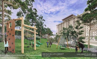 STUDIO UNIT CONDO PRESELLING FOR SALE IN TUBA BENGUET MONCELLO CREST DMCI