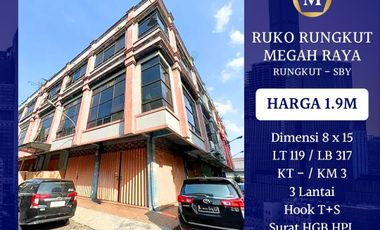 Dijual Ruko Rungkut Megah Raya Surabaya HOOK HGB HPL Siap Pakai Strategis