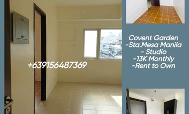 13K/Monthly Condo in Sta.mesa Rent To Own No Down Payment Near PUP and UBelt