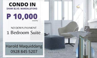 10K Monthly Studio 24 sqm in Shaw Mandaluyong beside Landcaster Hotel w/ NO SPOT DP