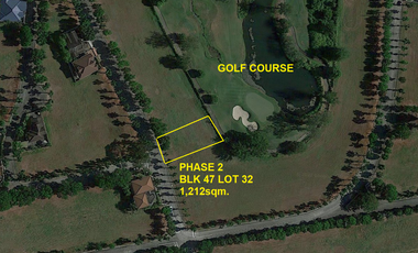 100% w/ Overlooking Golf Course, Lot for Sale in Phase 3 near maingate in Manila Southwoods Estates