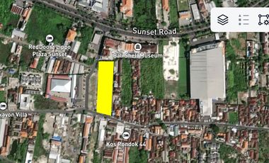 Tanah dekat sunset road kuta bali - Lokasi strategis