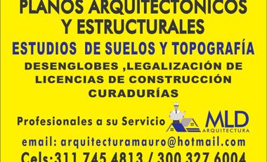 Planos Arquitectonicos Estructurales Estudios Suelos Topografia Desenglobes Diseños Autocad