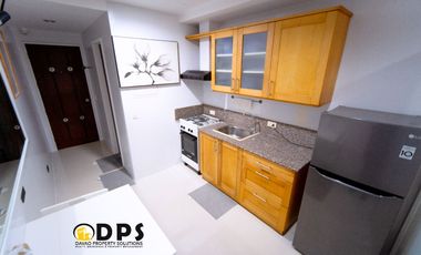 Fully Furnished One-bedroom with balcony in for RENT or ASSUME plus mortgage Linmarr Towers Davao City.