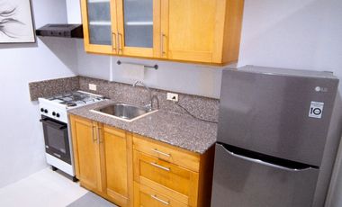 Fully Furnished One-bedroom with balcony in for RENT or ASSUME plus mortgage Linmarr Towers Davao City.