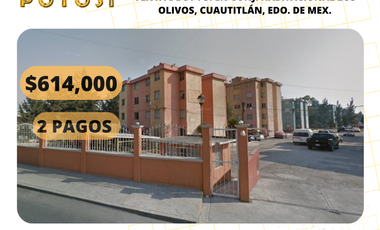 DEPTO DE RECUPERACION BANCARIA EN VENTA EN CONJUNTO HABITACIONAL LOS OLIVOS CARRETERA CUAUTITLÁN MELCHOR OCAMPO ZUMPANGO, RANCHO TLALTEPAN NO. 211, ES