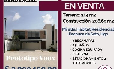 🔴VENTA DE CASA UBICADA A 8 MINUTOS DE GALERIAS PACHUCA🔴 💎🏘Casa espectacular en Miralta Habitat Residencial, Pachuca de Soto, Hgo. 💎🏘