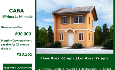 CARA | 3 BR | PRE-SELLING HOUSE AND LOT
