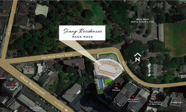 3 Bedroom Golf Course View in Shang Residences Wack Wack - near Schools, Malls and Hospitals