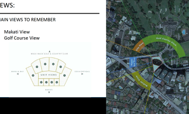 3 Bedroom Golf Course View in Shang Residences Wack Wack - near Schools, Malls and Hospitals