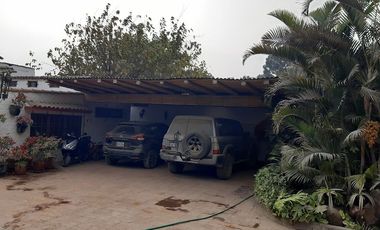 Fundo con casa de canpo y gran area verde en Pachacamac