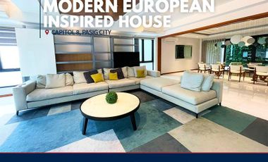 ELEGANT EUROPEAN INSPIRED HOUSE FOR SALE AT CAPITOL 8 PASIG CITY
