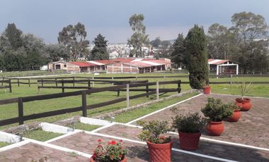 TERRENO CON CABALLERIZAS Y CABAÑA EN VENTA, SAN FRANCISCO TLALCILALCALPAN