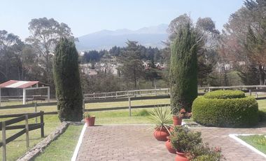 TERRENO CON CABALLERIZAS Y CABAÑA EN VENTA, SAN FRANCISCO TLALCILALCALPAN