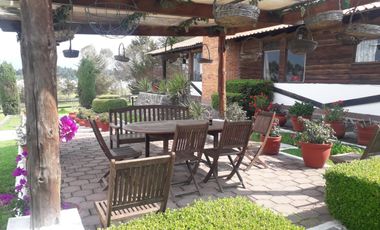 TERRENO CON CABALLERIZAS Y CABAÑA EN VENTA, SAN FRANCISCO TLALCILALCALPAN