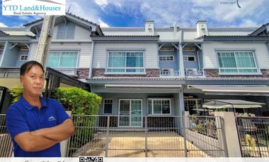 2-storey townhome for rent   near Mega Bangna , Greatest location in this area Indy 3 Bangna km.7, front facing north  with electric awning.