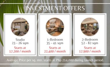 Preselling Studio, 1BR, 2BR in Woodsville Crest in Merville Parañaque, Metro Manila