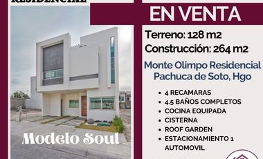 🔴EN VENTA🔴 💎💎Casa de Lujo en Monte Olimpo Residencial, Pachuca de Soto, Hgo💎💎💎