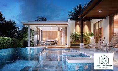 3 Bedrooms Pool Villa Meticulously Designed for Sale in Aonang, Krabi