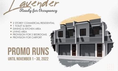 Atharra Residences| Lavender Unit| House & Lot for Sale in Libertad, Baclayon