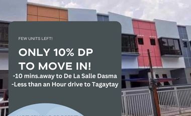 House near Tagaytay 10 mins. away to De La Salle Dasma. near Robinsons and SM. Only 10% Downpayment to move in!