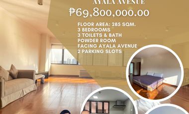 Luxurious and Spacious 3- Bedroom Unit For Sale at Pacific Plaza Towers Ayala Avenue Makati