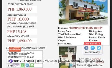 Affordable House and Lot For Sale Near Quezon City BRIA HOMES MONTALBAN