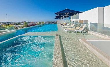 Penthouse 2 recámaras con rooftop y alberca privados en Anah Downtown