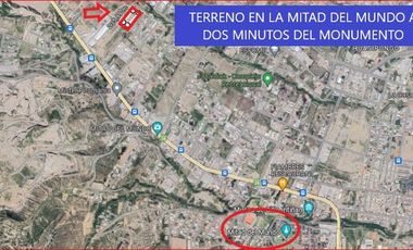 TERRENO EN VENTA CERCA MONUMENTO MITAD DEL MUNDO PARA INVERSIÓN