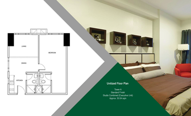 Studio in Axis Residences condo for sale RFO ready to move in near Rob Forum