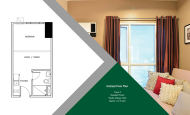 Studio in Axis Residences condo for sale RFO ready to move in near Rob Forum