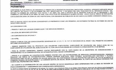3,127 m2 o MENOS TERRENO COMERCIAL JURIQUILLA SOBRE JUNIPERO SERRA, QUERETARO