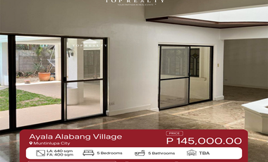 5BR 5 Bedroom Townhouse for Rent in Ayala Alabang Village, Muntinlupa City
