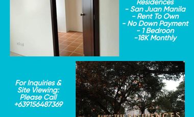 Rent To Own Condo in San Juan Near Promanade, La Salle Greenhills and Cardinal Santos