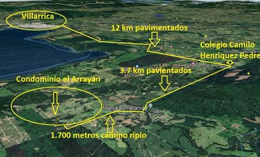 Z O N A S U R . CL Rivera Norte Lago Villarrica 17 km de la ciudad condominio residencial