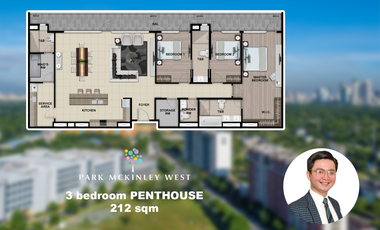 Penthouse 3 bedroom Park Mckinley West Preselling condo for sale Bonifacio Global City Fort Bonifacio Taguig City