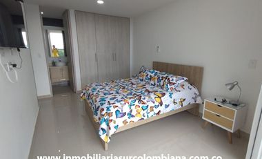 ARRIENDO APTO AMOBLADO CONJUNTO CERRADO ALTOS DE LA COLINA