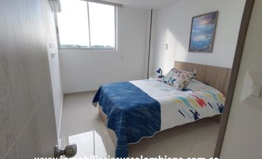 ARRIENDO APTO AMOBLADO CONJUNTO CERRADO ALTOS DE LA COLINA