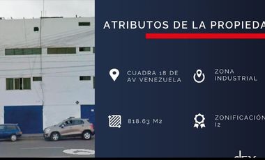 Venta de Local Industrial en av. venezuela, lima