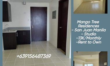 No Down Payment Condo in San Juan as low as 15K Monthly Rent To Own Early Turn Over