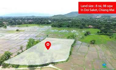 8+rai of ready to build land with stunning views for sale in Doi Saket, Chiang Mai