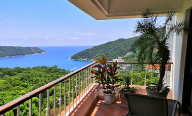 Departamento con terraza amplia y vista a la bahía Pichilingue