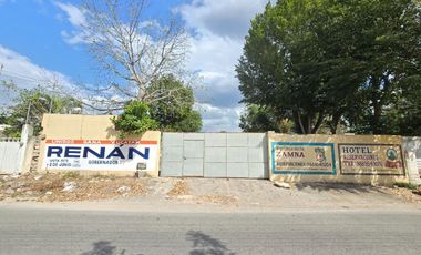 TERRENO BARDEADO Y CON ASFALTO EN IZAMAL.